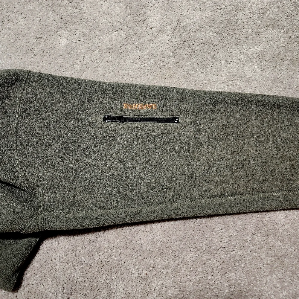 Ruff Hewn Men's Fleece Green Jacket Full Zip Size Large‎